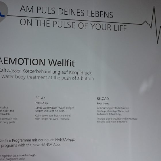 Hansa Emotion Wellfit für Healthness im Bad 